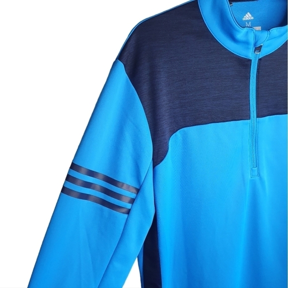 ADIDAS GOLF Pullover 1/2 Zip Hoodie Blue Men's Size M‎ - Picture 2 of 11